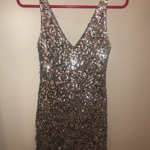 Silver sequin glitter dress - Picture 9 of 9